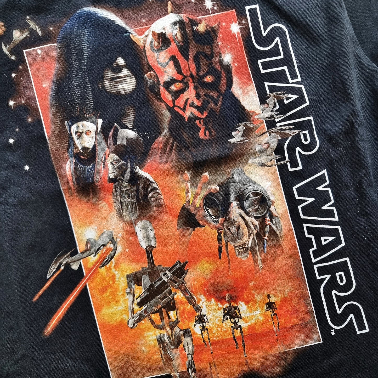Vintage Star Wars Tee Darth Maul Black