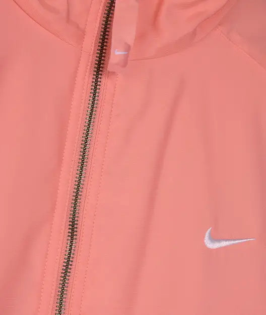 Nike Solo Swoosh Satin Pink Bomber Jacket