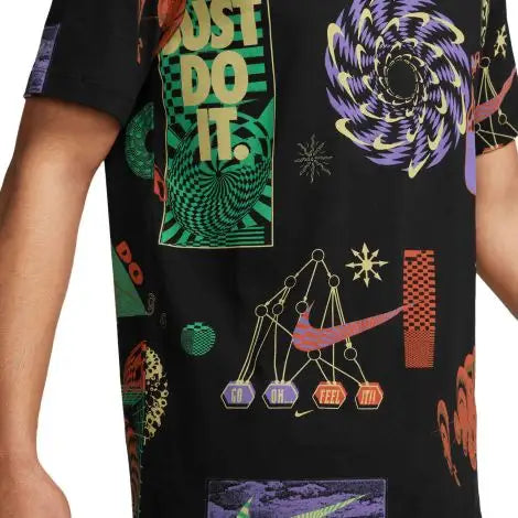 Nike Men's T-Shirt Festival Aop Black