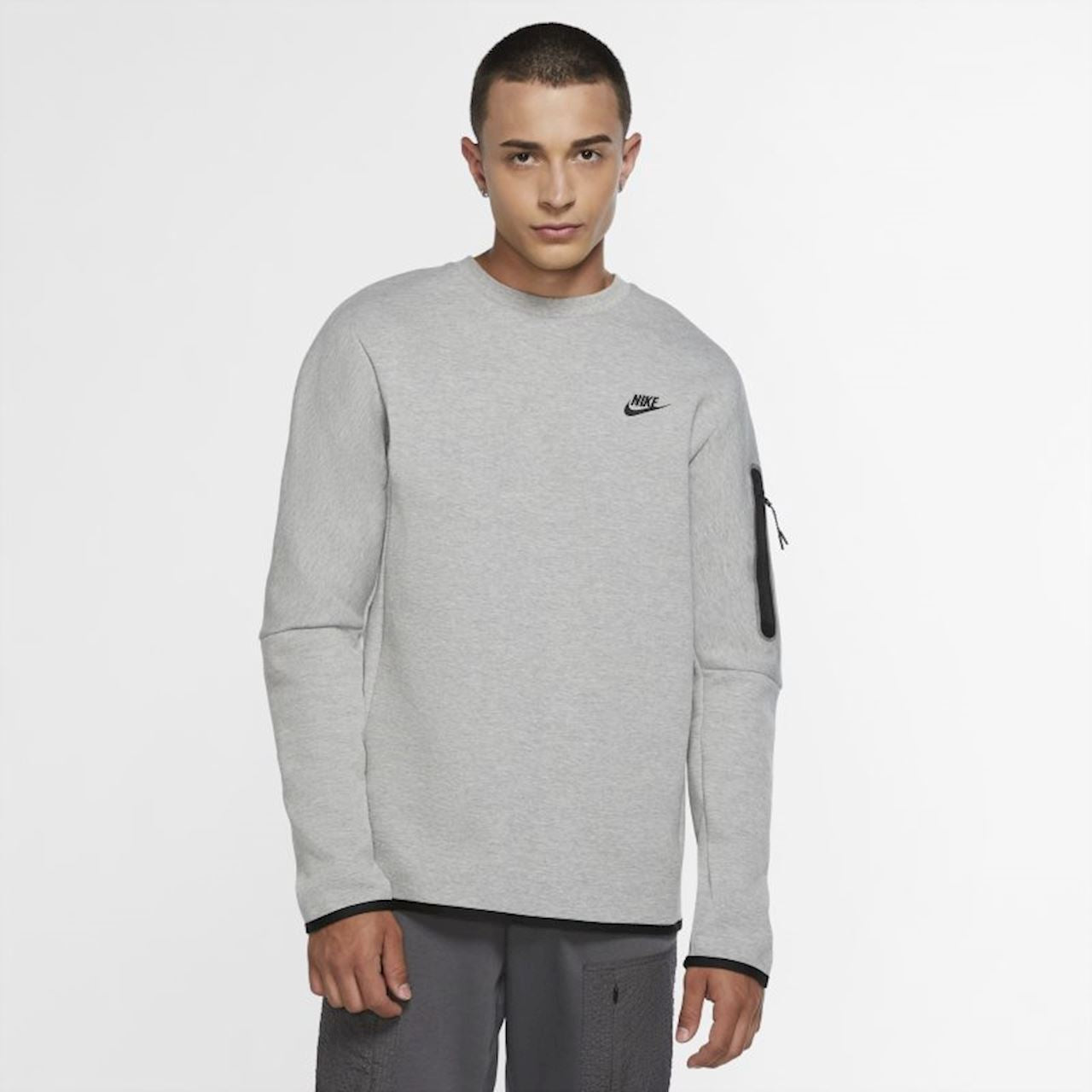 Nike Sportswear Tech Fleece Men's Crew Sweatshirt - Grey