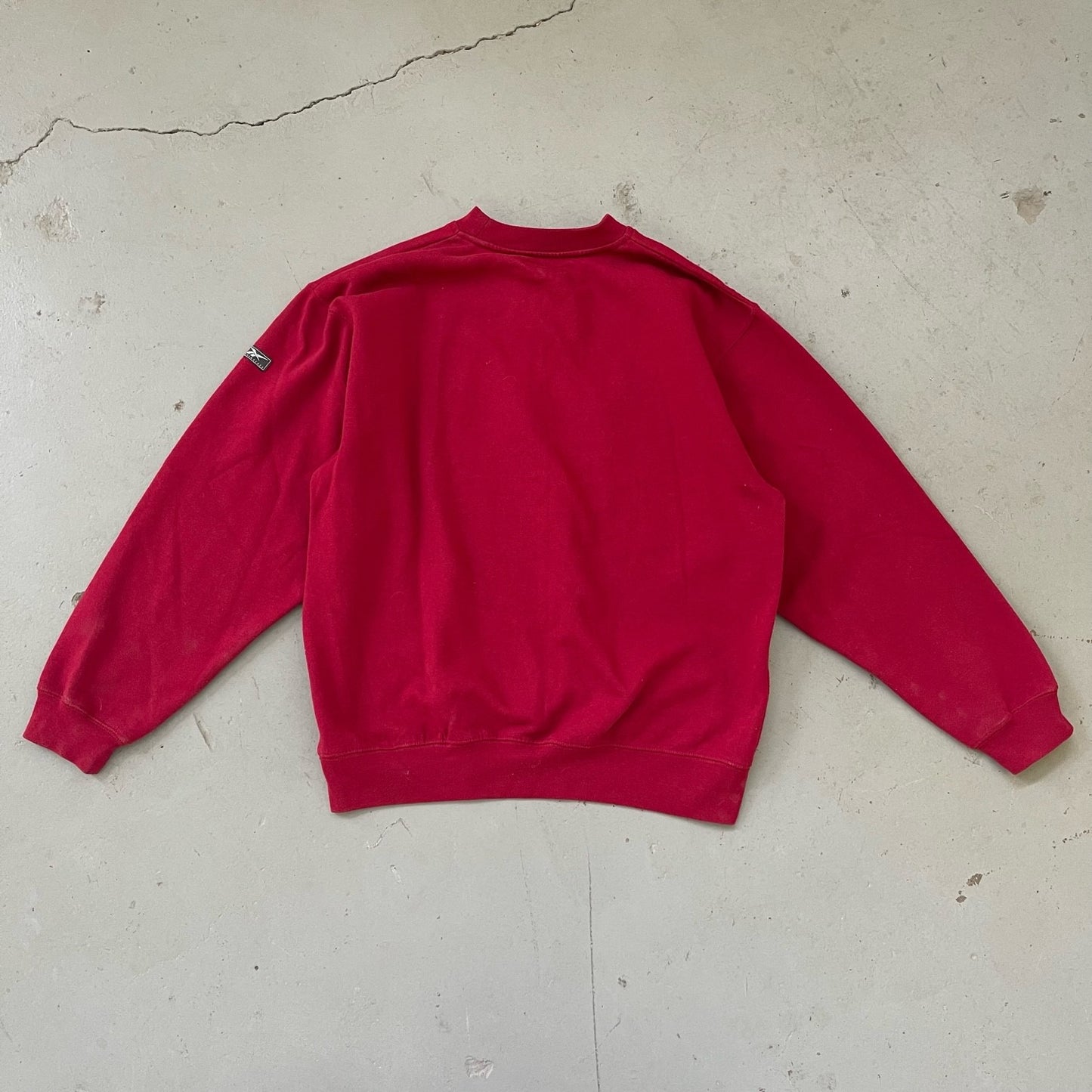 Vintage Reebok Sweatshirt Burgundy Medium