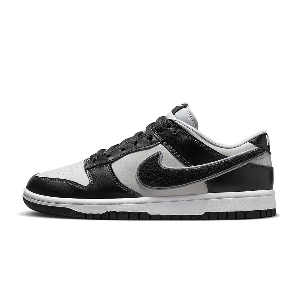 Nike Dunk Low Chenille Swoosh Grey Black