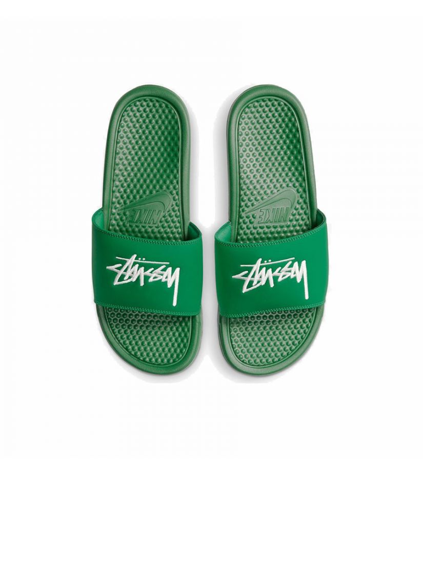 Nike x Stussy Benassi Slide Green