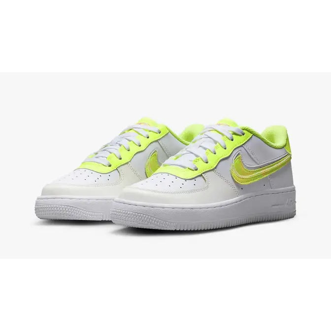 Nike Air Force 1 LV8 White Volt GS