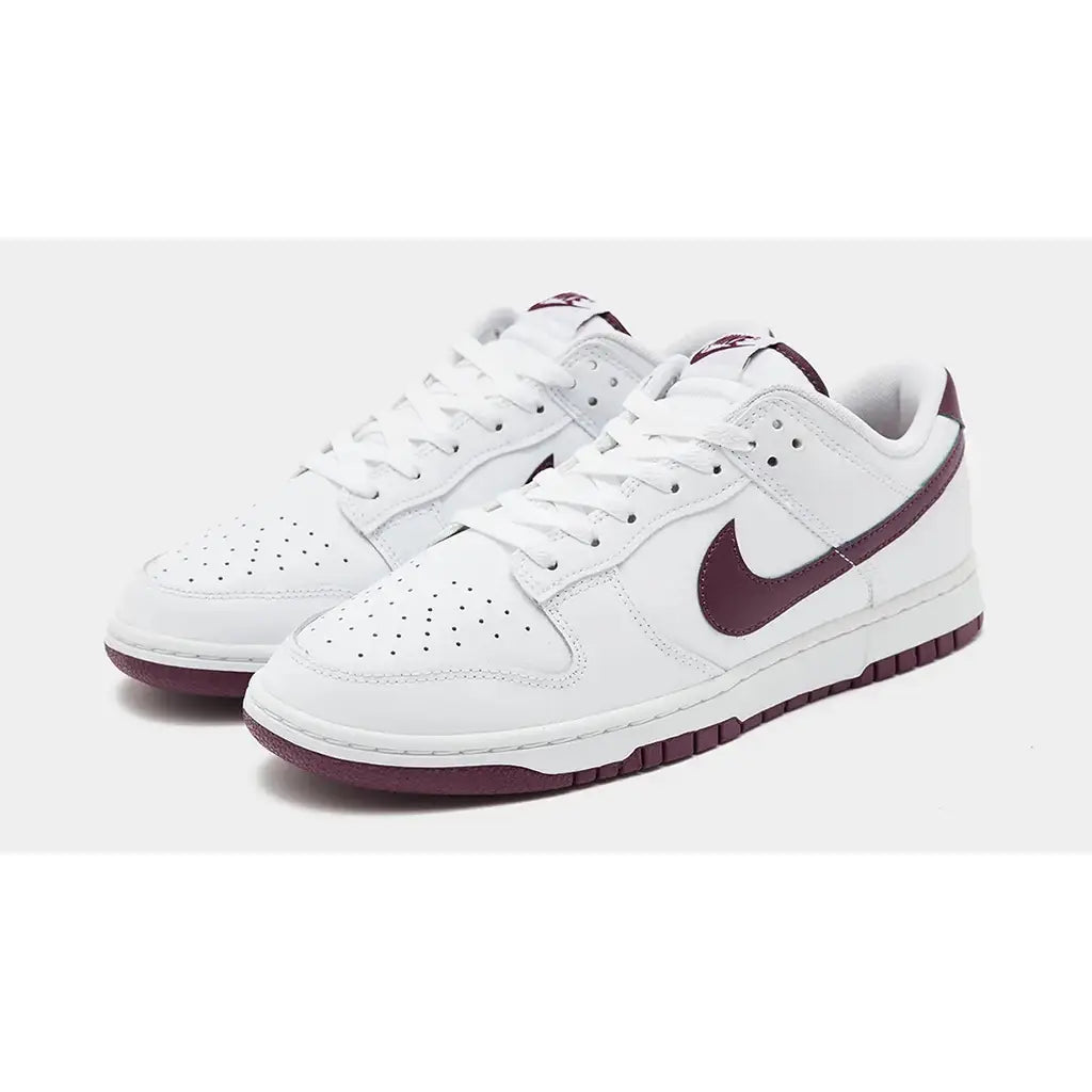 Nike Dunk Low White Night Maroon