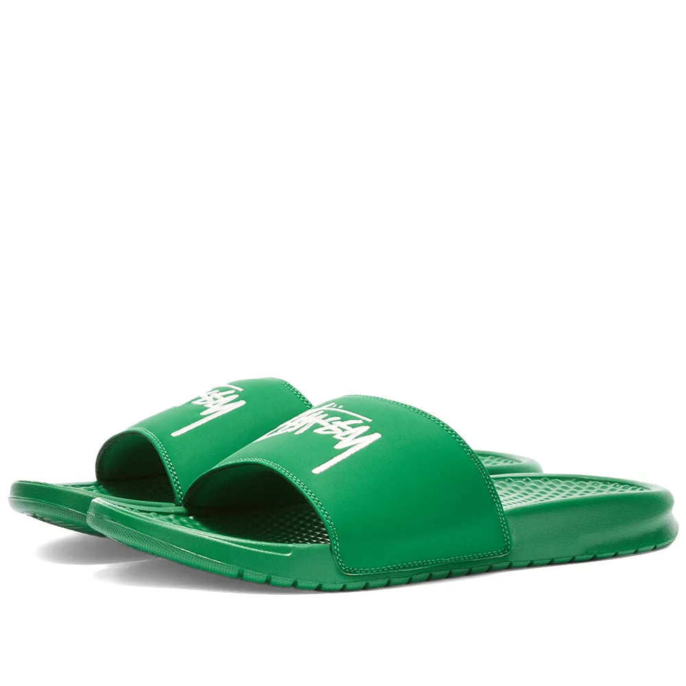Nike x Stussy Benassi Slide Green