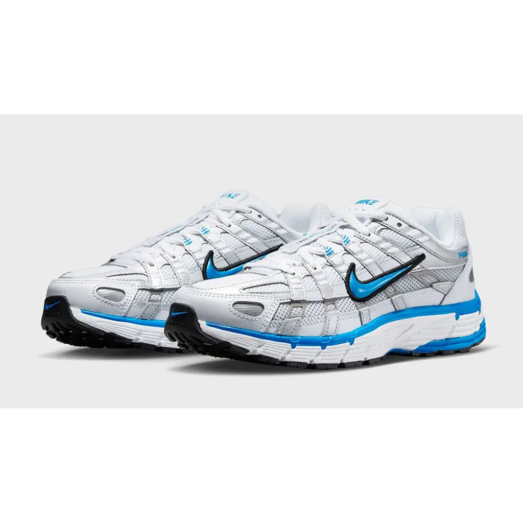 Nike P-6000 White Silver Blue