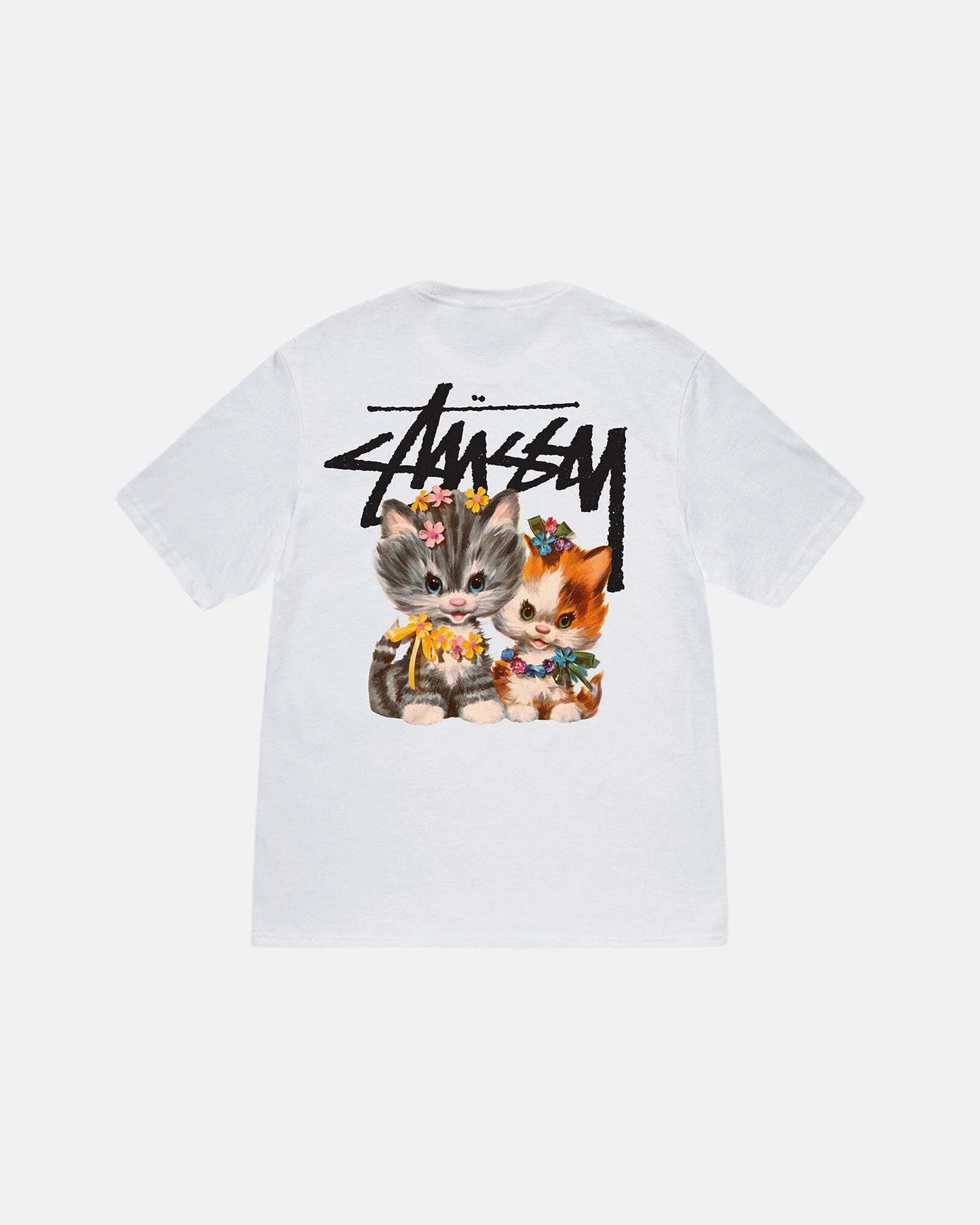 Stussy White Kittens T Shirt