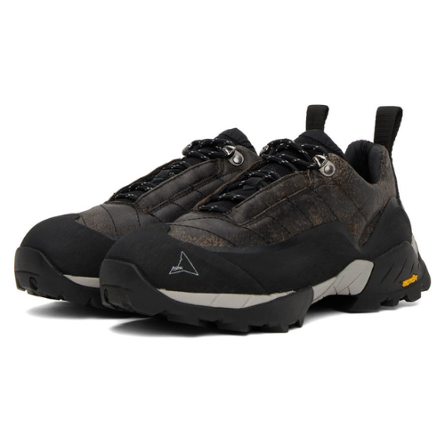 ROA Katarina Black Suede Hiking Sneakers