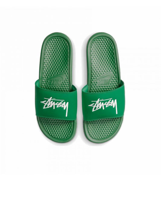 Nike x Stussy Benassi Slide Green