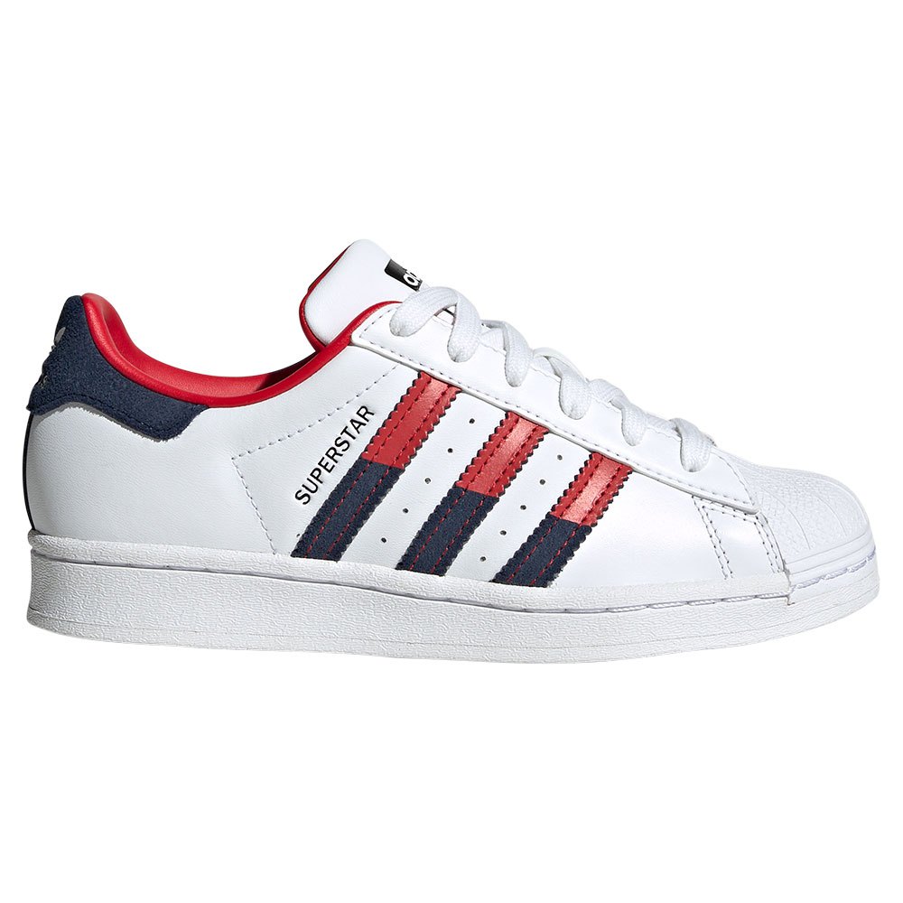 Adidas Superstar White Better Scarlet Night Indigo